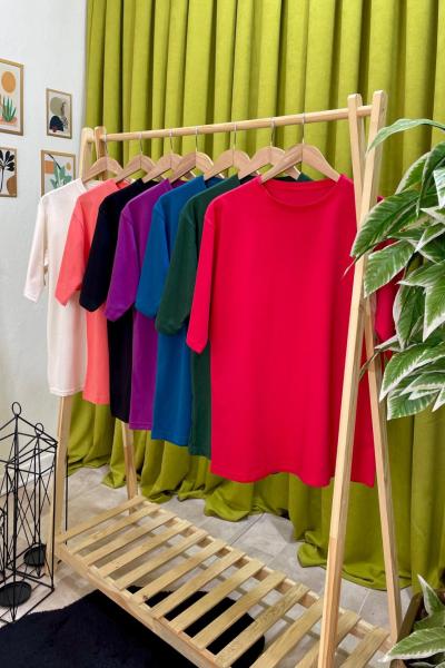 Bisiklet Yaka Tshirt Bordo