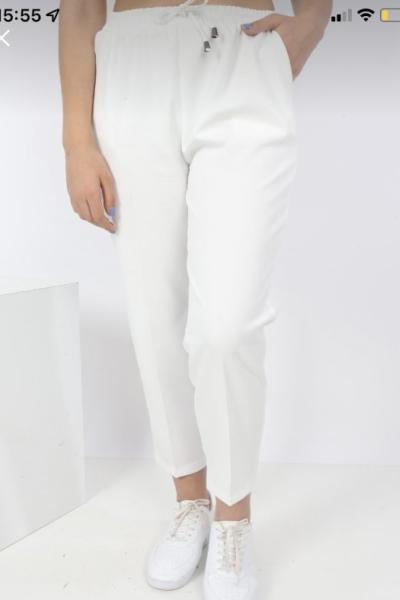 Kalem Pantolon Beyaz