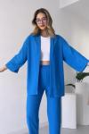 Kimono Takım Saks Mavisi