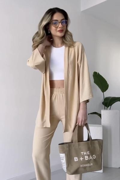 Kimono Takım Taş Rengi