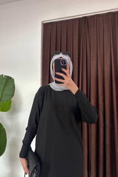 Merserize Triko Siyah