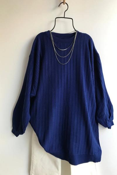 Merserize Triko Lacivert