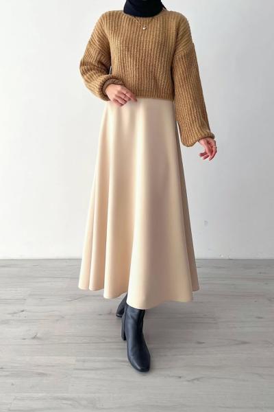 Scuba Puf Etek Camel