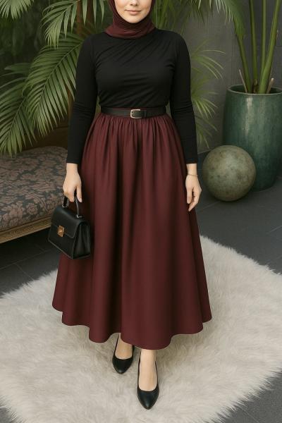 Terikoton Etek Bordo
