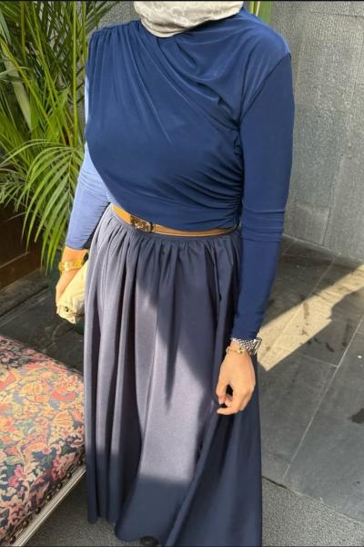 Terikoton Etek Lacivert