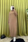 TRİKO ELBİSE  Camel