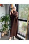 TRİKO ELBİSE  Acı Kahve